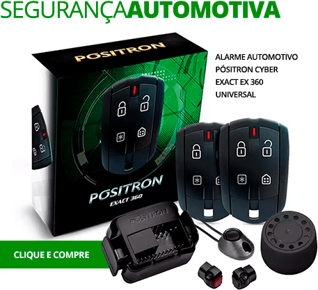 Alarme Automotivo Pósitron Cyber Exact EX 360 Universal